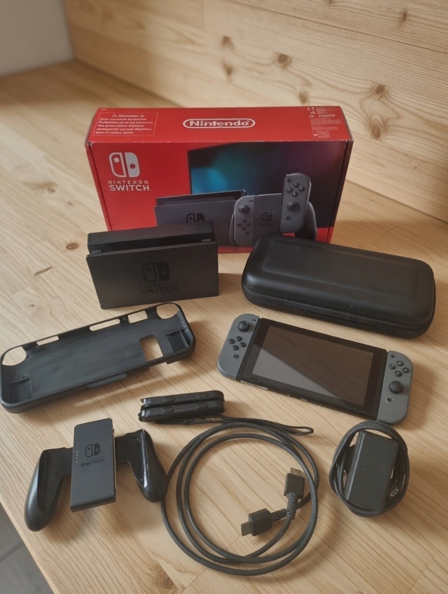 Nintendo Switch Console V2 HAC-001(01) Grey *BOXED* Bundle