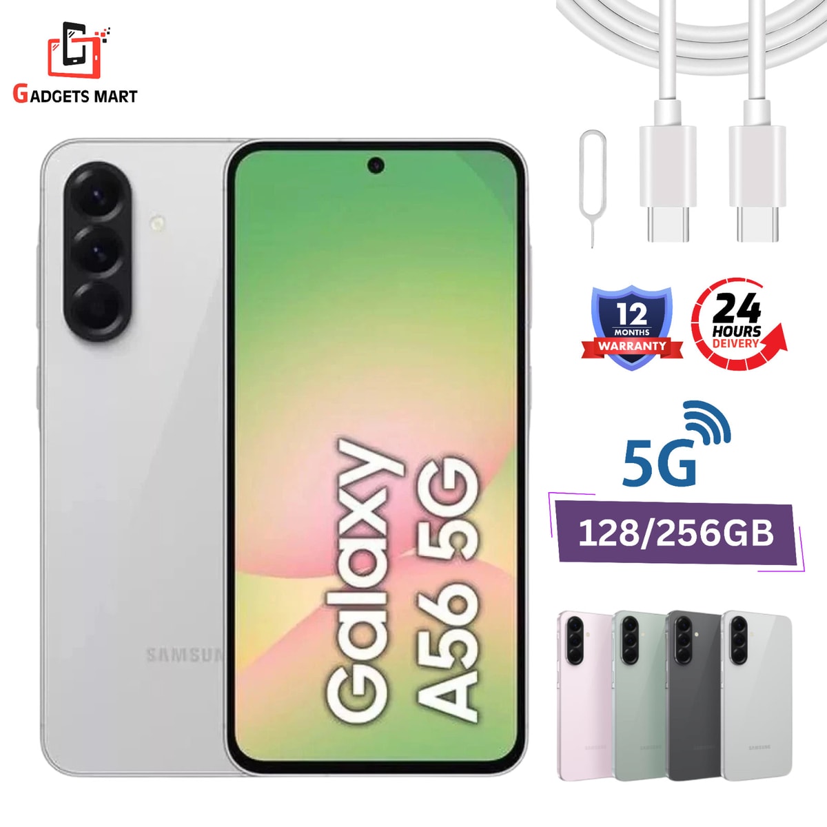 Samsung Galaxy A56 5G 256GB/128GB 8GB RAM Unlocked Brand New Factory Sealed