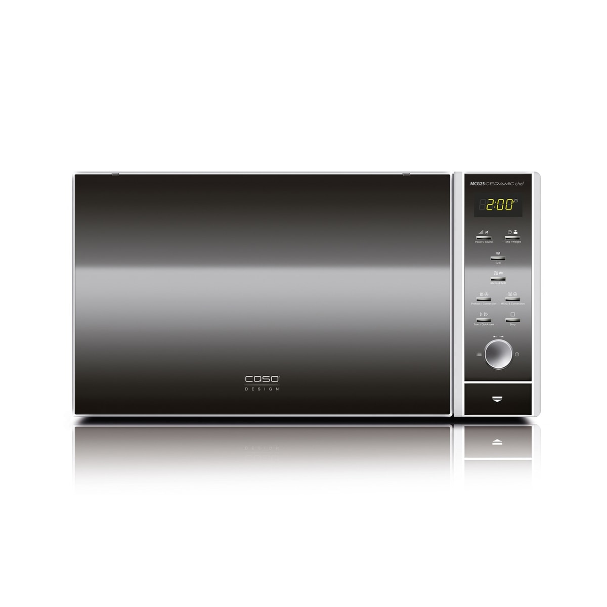 Caso MCG25 Ceramic Chef 900W Microwave Oven & Grill, 25L 1200W Grill, 2050W Oven