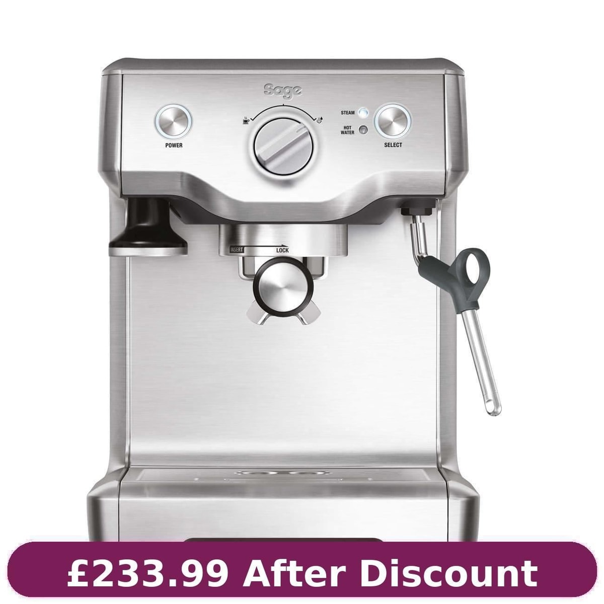 Sage The Duo-Temp Pro BES810BSS Coffee Machine 1600W Brushed Stainless Steel#