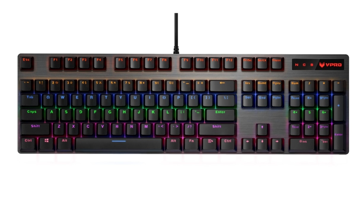 Mechanical Gaming Keyboard USB RGB LED Blue Switch For PC Laptop PS4/5 Xbox UK