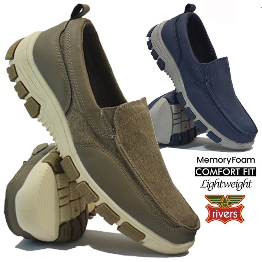 MENS MEMORY FOAM CASUAL SLIP ON DRIVING BOAT WALKING RUNNING SHOES TRAINERS SIZE