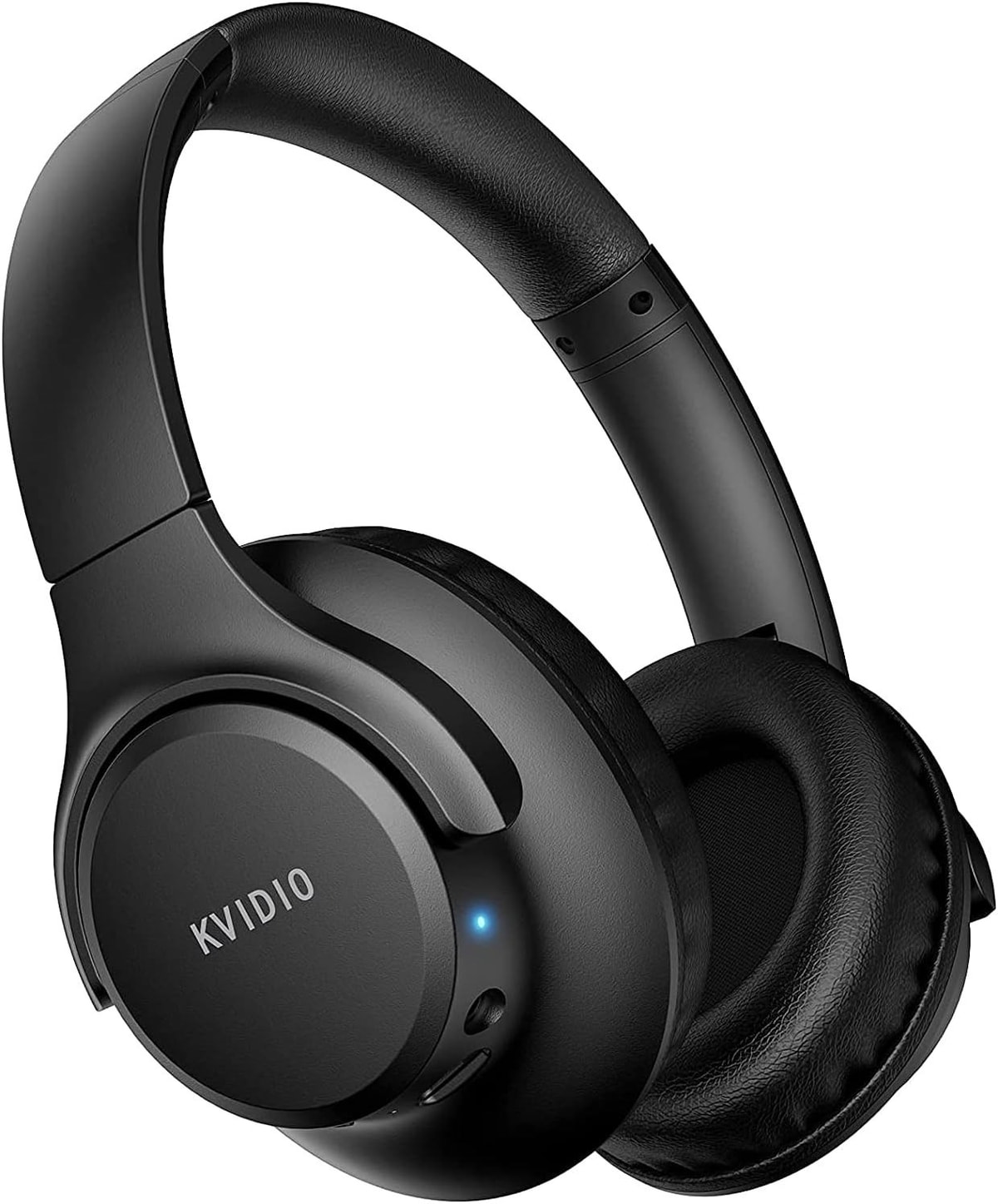 KVIDIO WH201A Wireless Bluetooth Headphones 65Hrs Hi-Fi Audio Over Ear Black