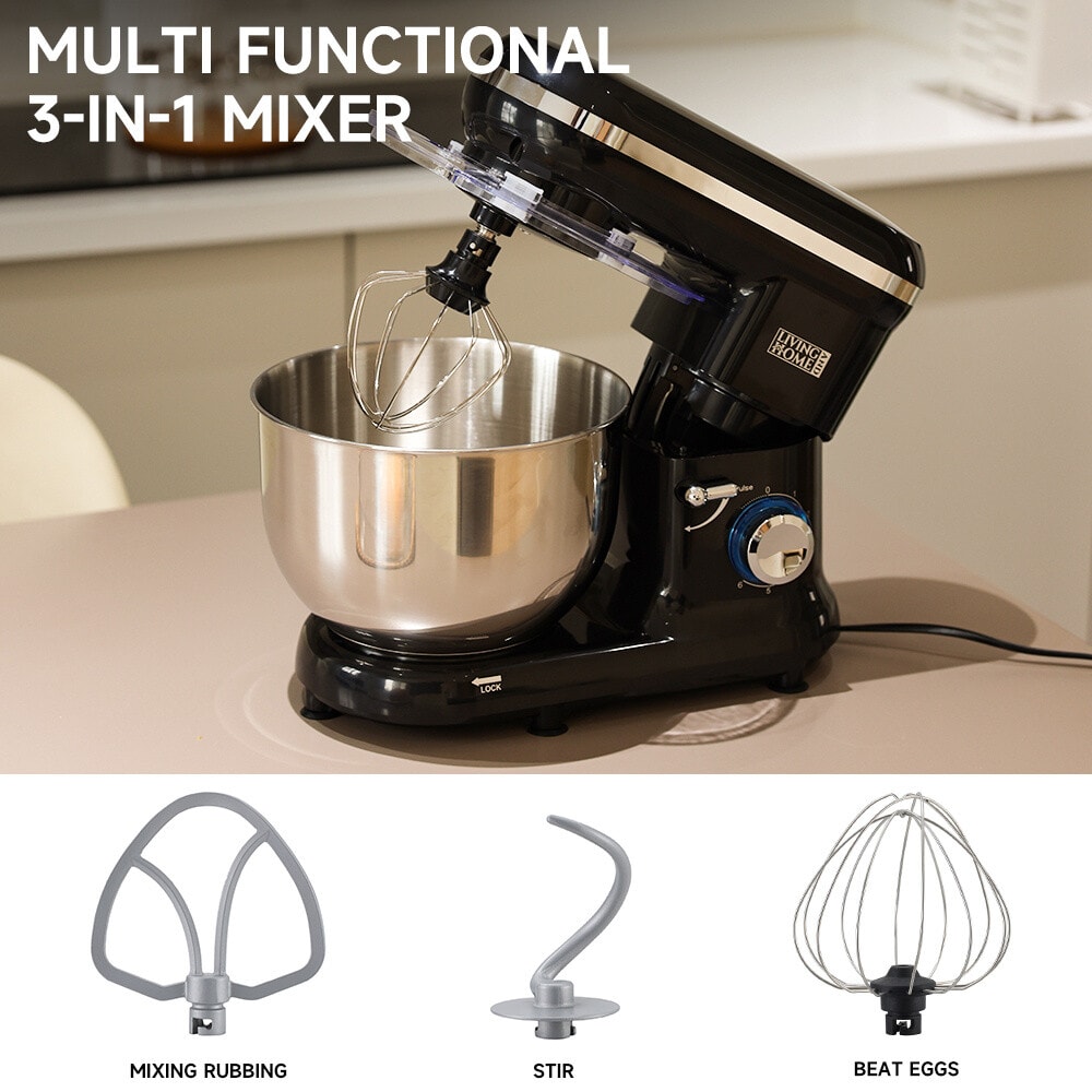 5.5L Bowl Stand Mixer 1400W Food Mixers 6 Speed Kitchen Electric Whisk Blender