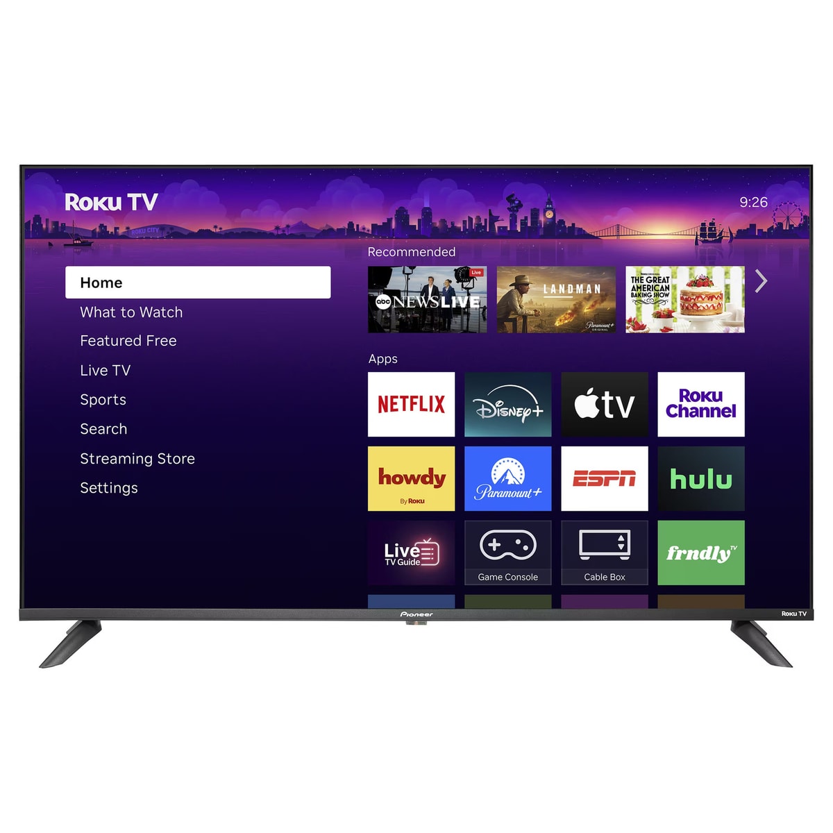 Pioneer - 43" Class LED 4K UHD Smart Roku TV