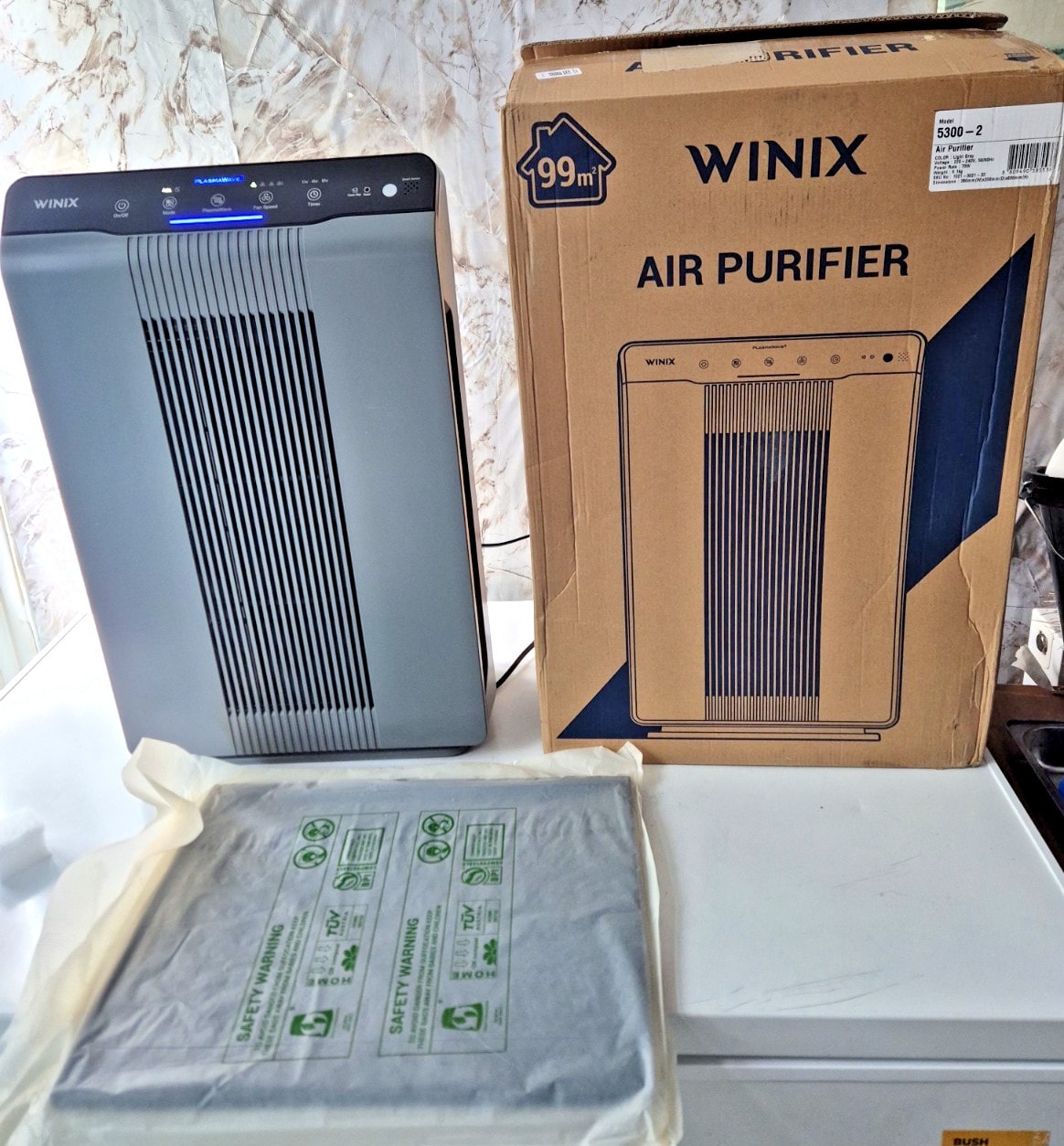 WINIX 5300-2 Air Purifier for Large Home Bedroom up to 99m² with CADR 390m³/h-