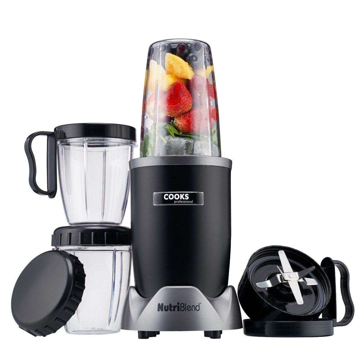Nutriblend Blender Smoothie Maker Juicer 9 Piece 1000W Blending Cups Go Healthy