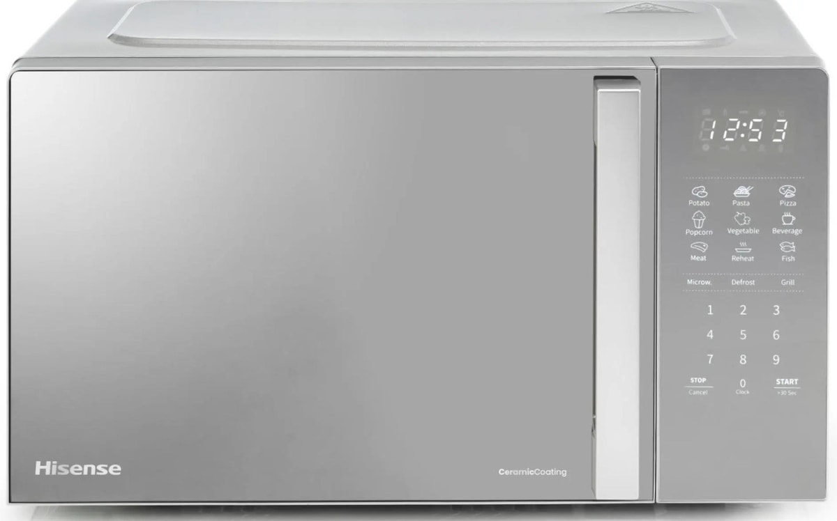 Hisense Microwave oven, 20 l, 700 W, Touch control, Reflective grey