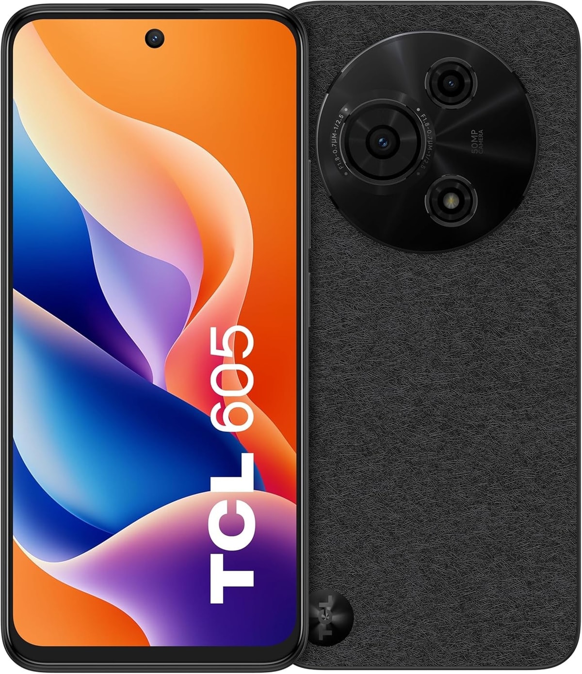 TCL 605 4G 6.7'' Smartphone 4GB RAM 128GB Unlocked Dual SIM-Free - Black A