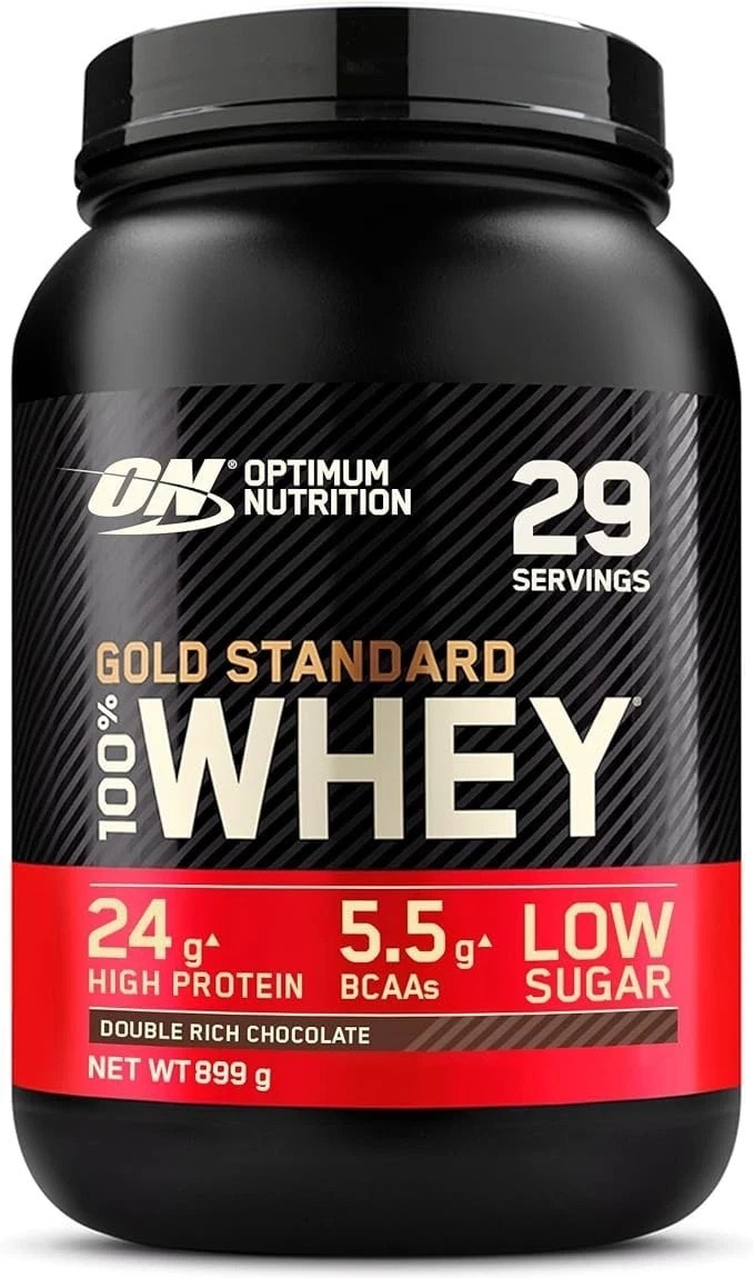 Optimum Nutrition gold standard 100% whey 900g double rich chocolate 29 servings