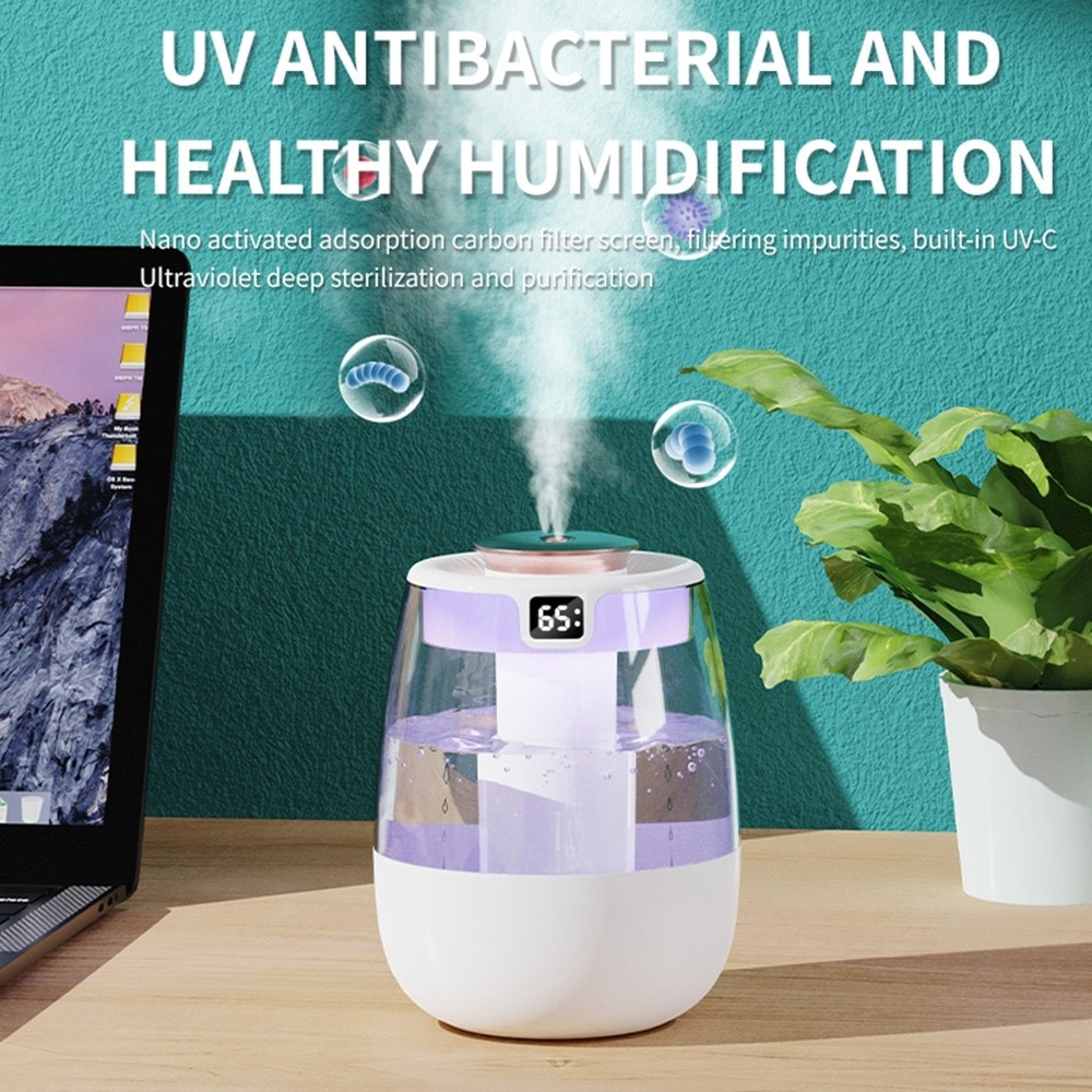 1.3L Humidifier Cool Mist Air Purifier for Home Baby Bedroom Plant Quiet Indoor