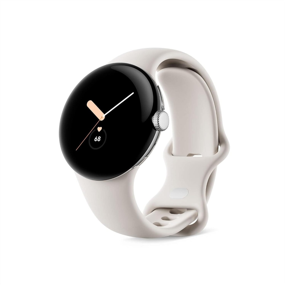 Google Pixel Watch Smartwatch - Activity & Heart Rate Tracking - Polished Steel