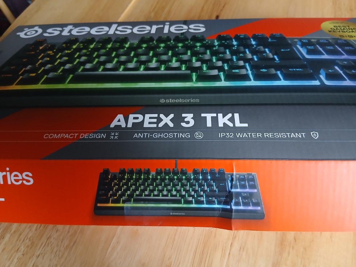 SteelSeries Apex 3 TKL Gaming Keyboard - Black (64836)