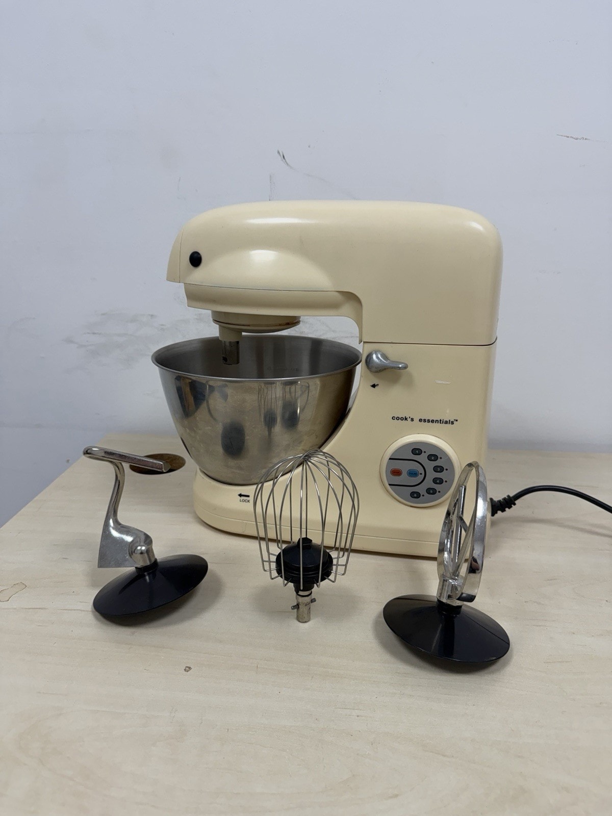 Cooks Essentials Stand Mixer Cream Electric Kitchen Appliance