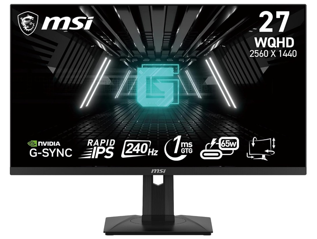 MSI, G274QPX Gaming Monitor, IPS, 240 Hz speed, 27 inch, WQHD, HDR, Display Port