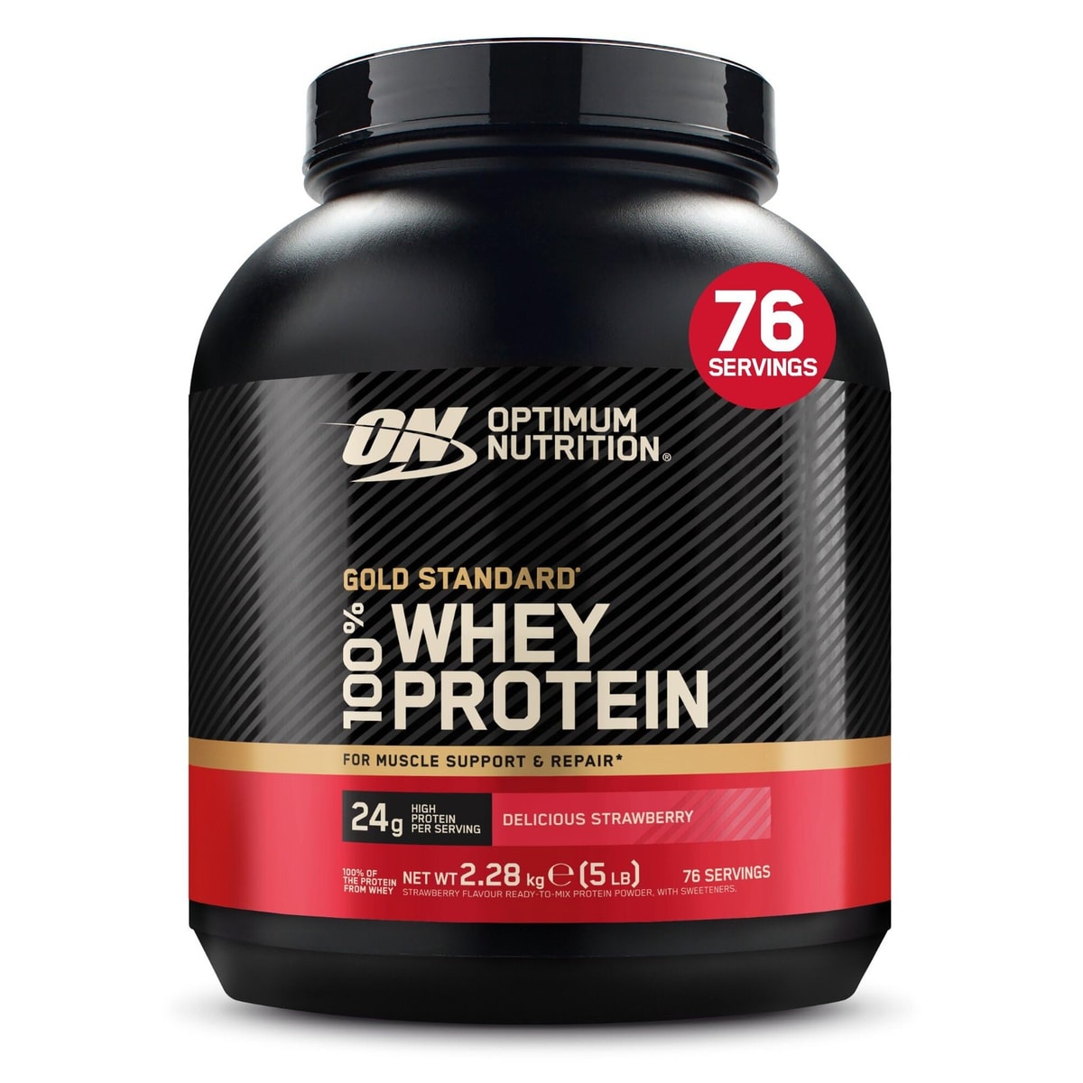 Optimum Nutrition Gold Standard 100% Whey Protein Powder for muscle building ...