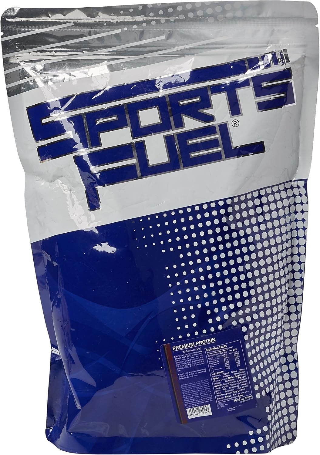 Sports Fuel Premium Whey Protein Powder - Double Chocolate 1Kg