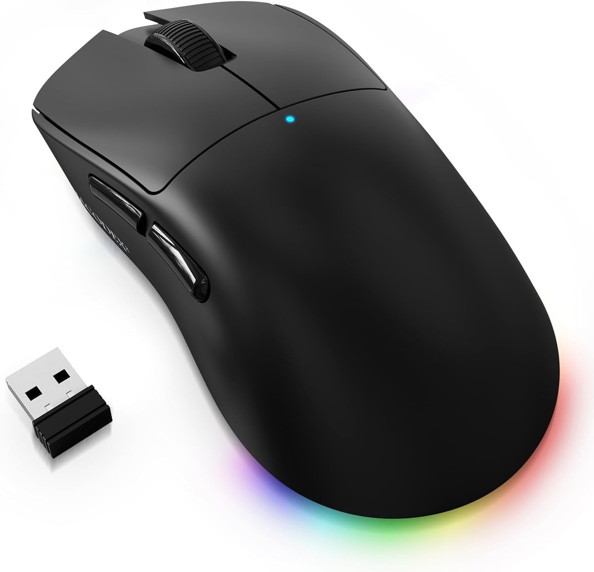 AJAZZ NJ08 Tri-Mode Wireless Gaming Mouse 70g Bluetooth/2.4G/USB-C | Black