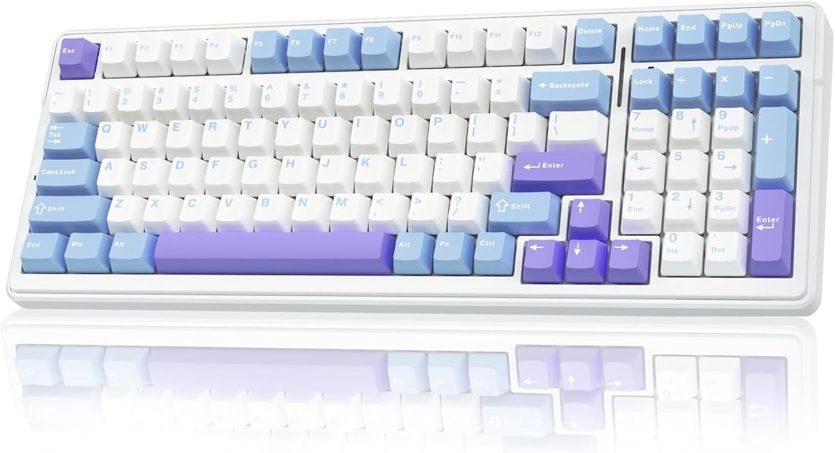AULA F99 Wireless Mechanical Gaming Keyboard RGB Hot Swap Bluetooth 2.4G USB C