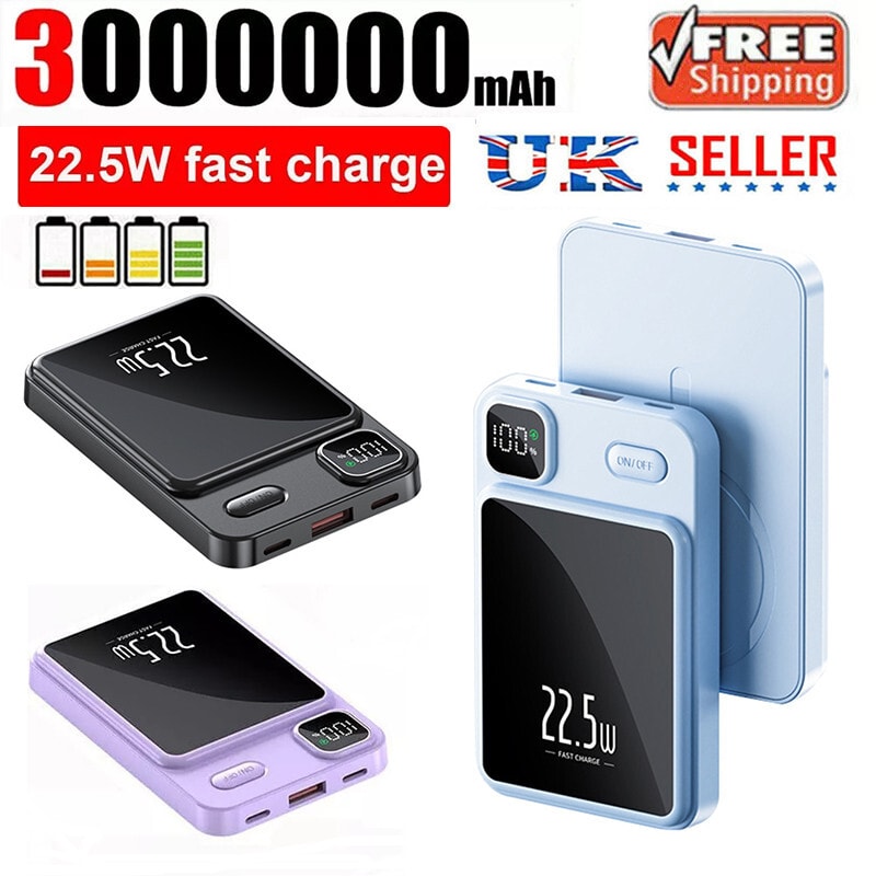 Wireless Power Bank 300000mAh Fast Charging Portable Charger battery For iphone