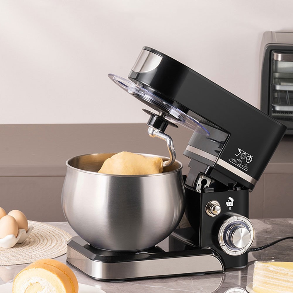 Electric Stand Mixer 6 Speeds Kitchen 5L Stainless Steel Food Mixing Bowl 1000W