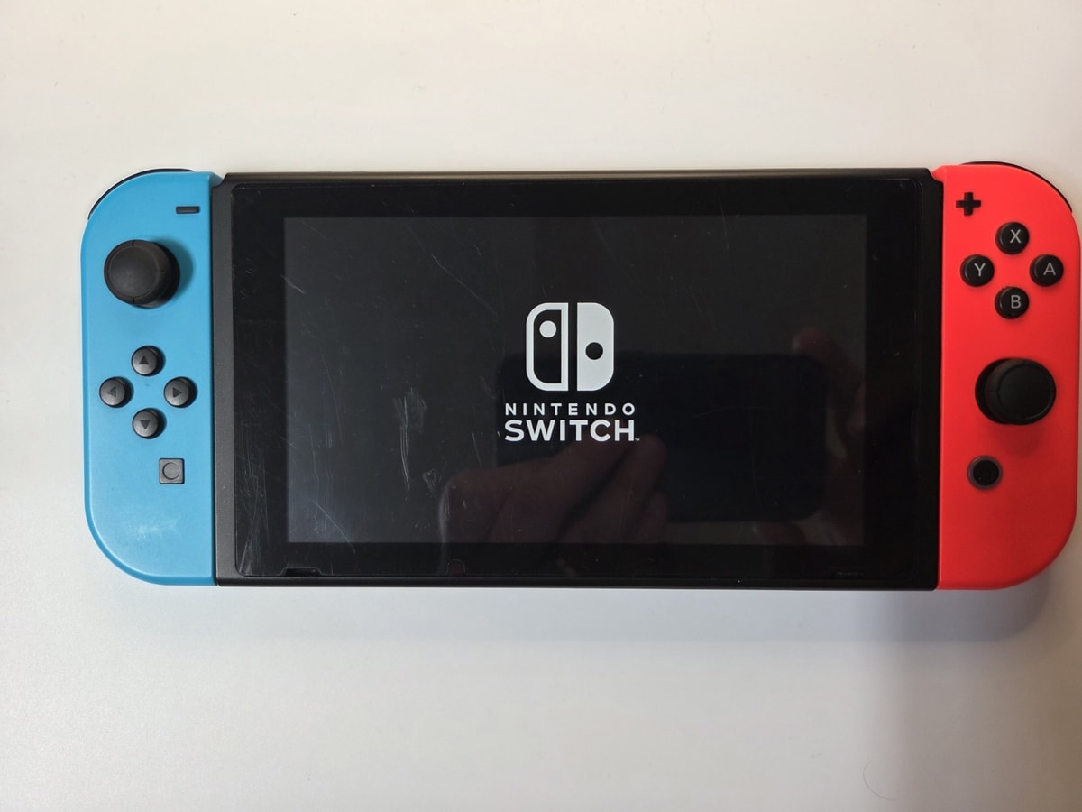 Nintendo Switch - Neon Red & Neon Blue V2 Console Only - Tested & Fully Working