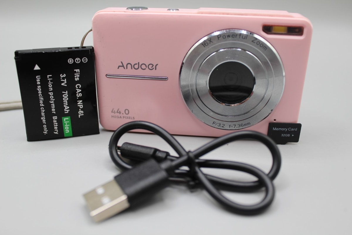 Andoer Digital Camera 44MP 1080P HD16X Digital Zoom Anti shake Auto Focus 2.5