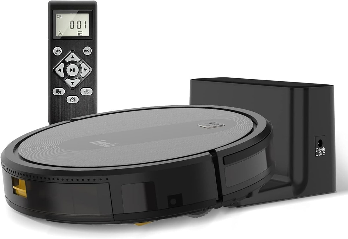 INSE Robot Vacuum Cleaner, 2200Pa Strong Suction, 2.7in Thin, Anti-Drop, 120 Min