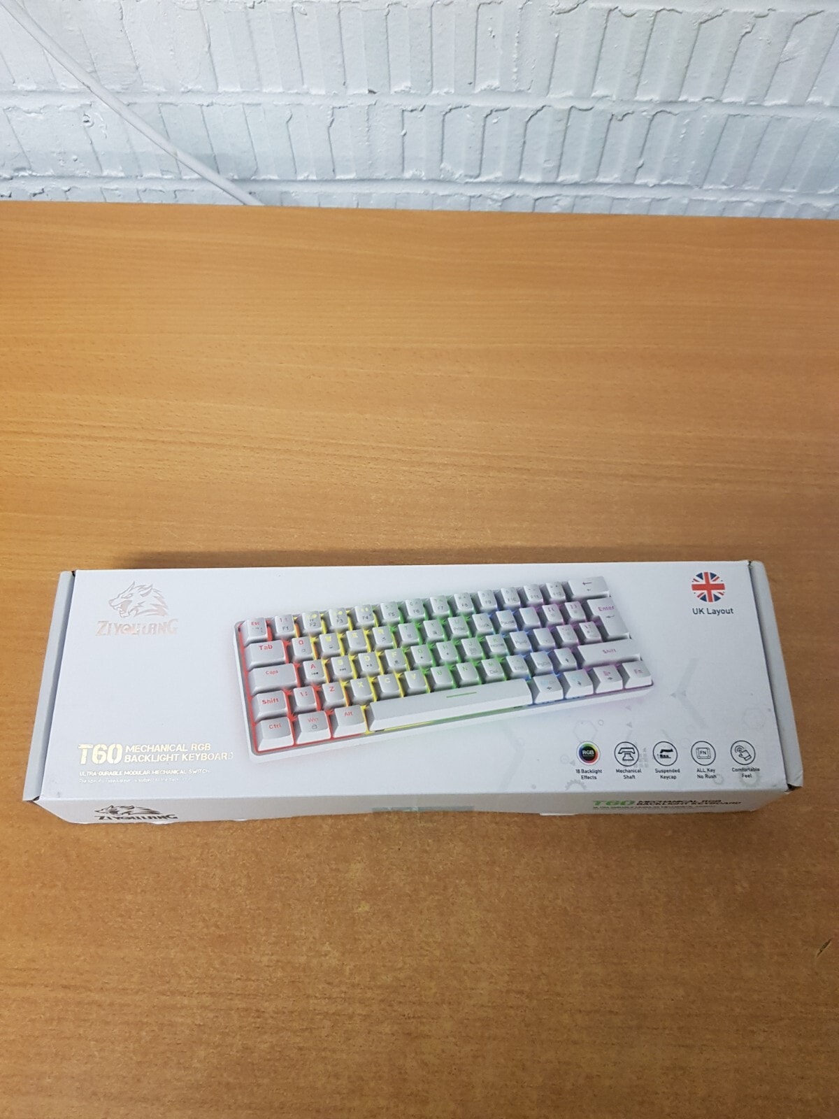 ZIYOULANG - T60 Mechanical RGB Backlight Gaming Keyboard - Black