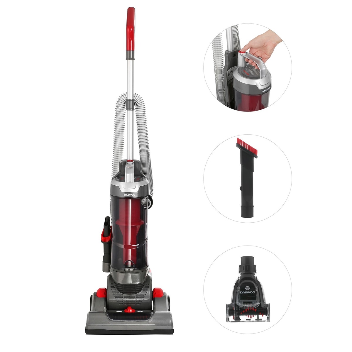 PET Daewoo FLR00153 Bagless Upright Vacuum Cleaner 750W HEPA Hoover Cat & Dog