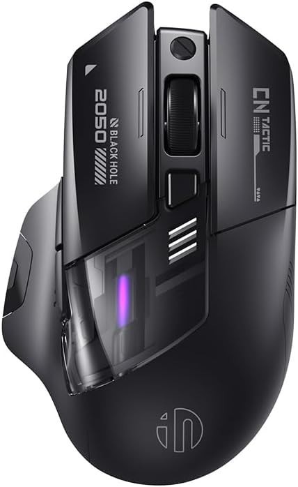 INPHIC A9 Explorer Bluetooth Mouse Dual-Mode Black Gaming Wireless Mouse