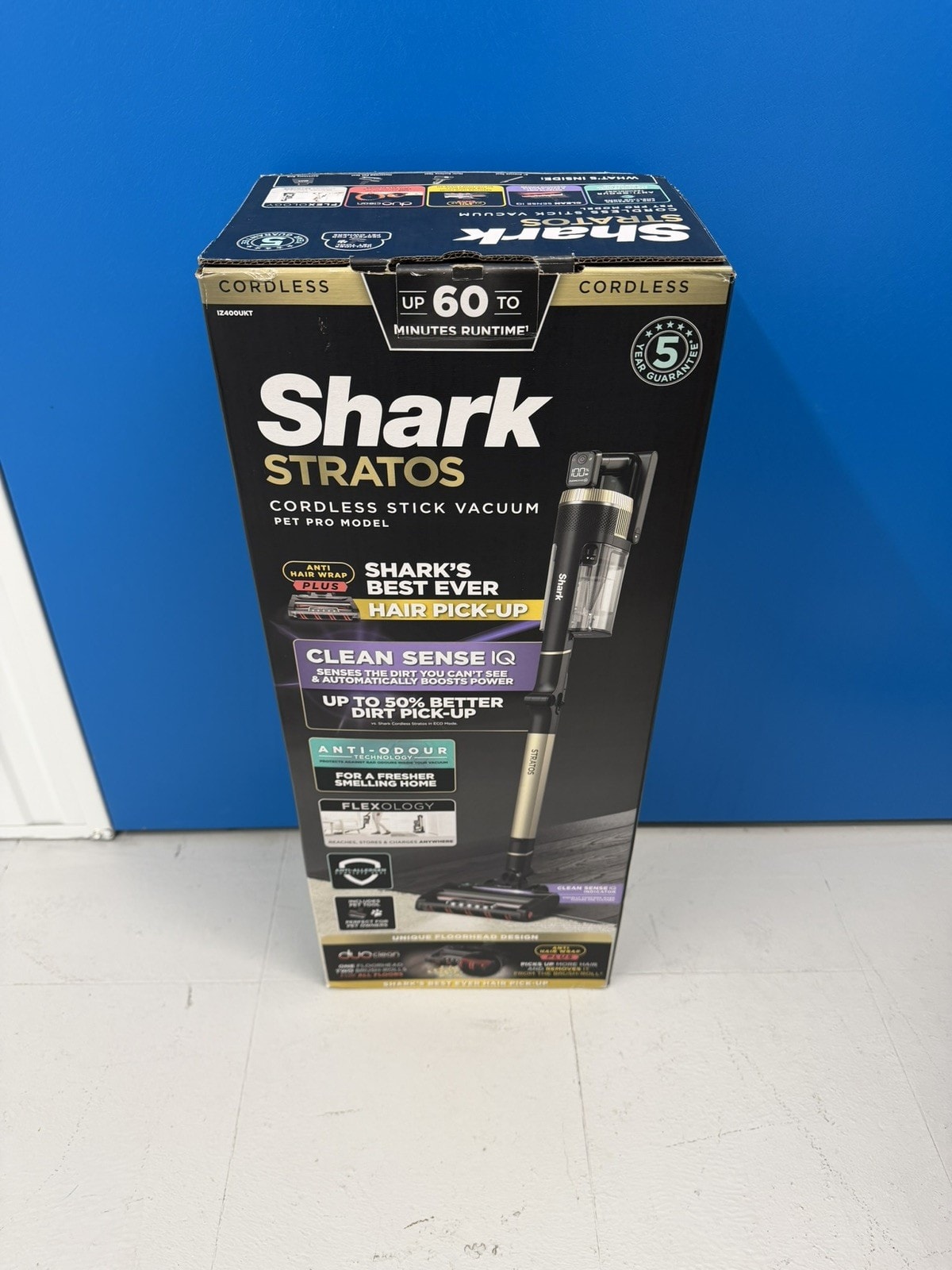 Shark IZ400UKT Stratos Cordless Vacuum Cleaner Pet Pro Anti-Hair Wrap BRAND NEW