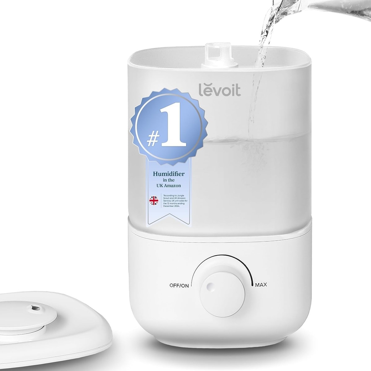 Levoit Top Fill Classic 160 Ultrasonic Cool Mist Humidifier, 23dB - 2.5L Tank