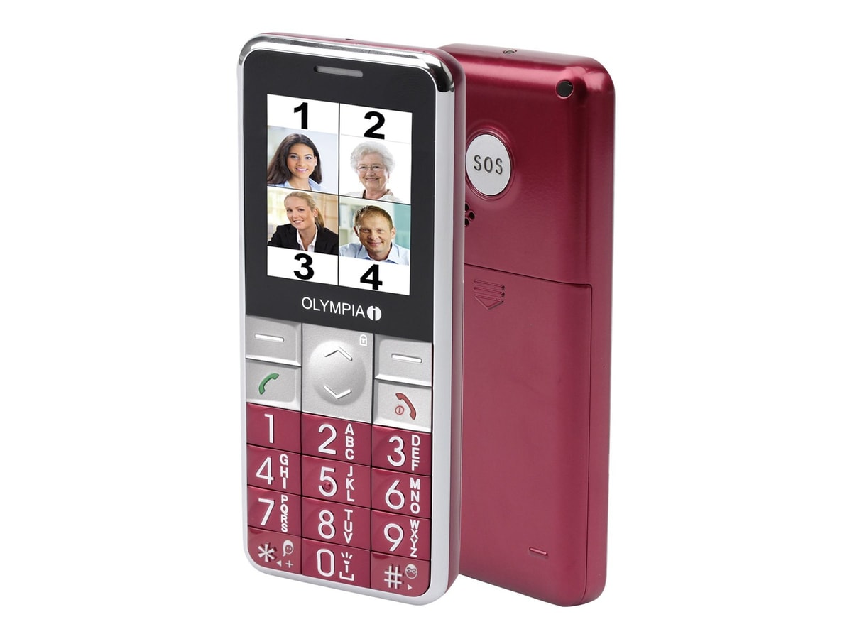 Olympia Mobile Phone Lux Large Buttons Black Cell Phones 6.1 cm 140 h La 2229