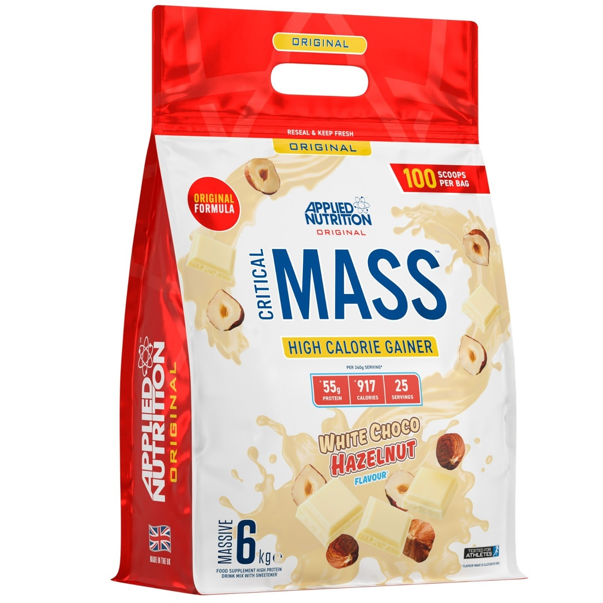 Mass Gainer High Protein Shake Powder Critical Mass High Calorie 25 Servings