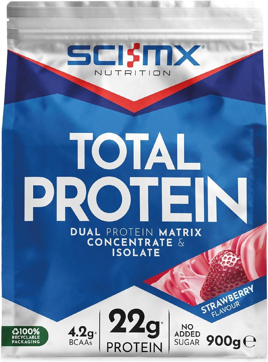 Sci-MX Total Whey Protein Powder & Isolate Blend Amino Acids BCAA 450g & 900g