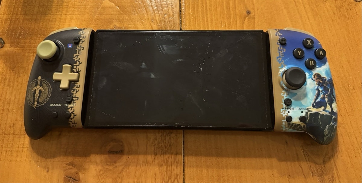 Nintendo Switch Oled Console Only with Zelda Hori Joy Cons
