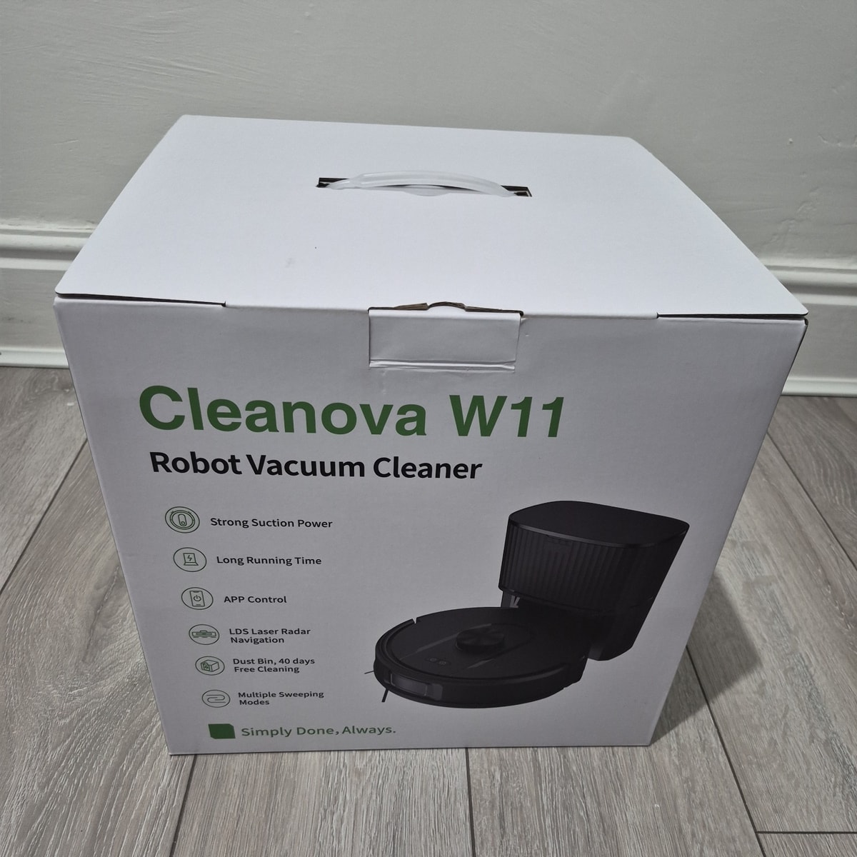 Cleanova W11 Robot Vacuum Cleaner With Mop And Laser Navigation wi-fi