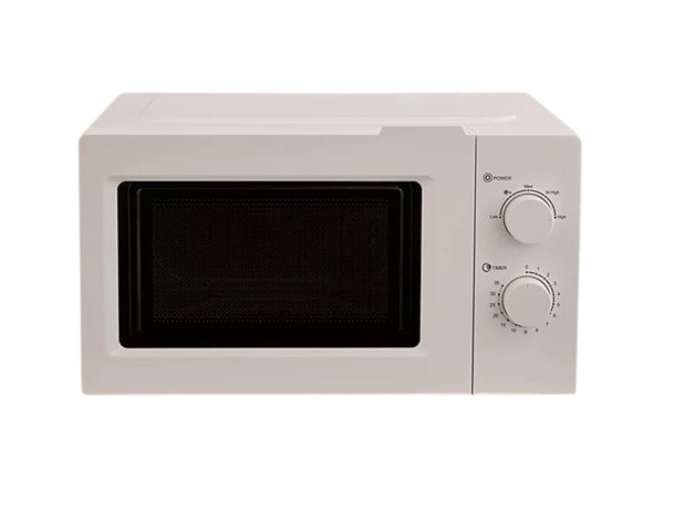 George Home GHMON0171BY4W Freestanding Manual Microwave Oven 17L 700W Cream