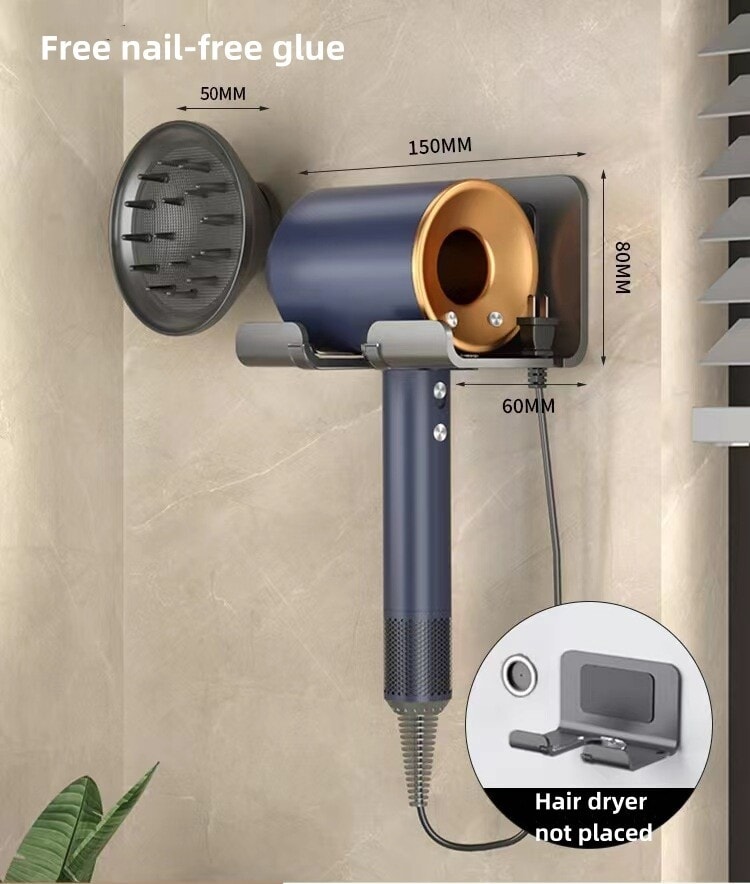 Hair Dryer Stand for Dyson Supersonic Hair Dryer Holder with Wire Organization