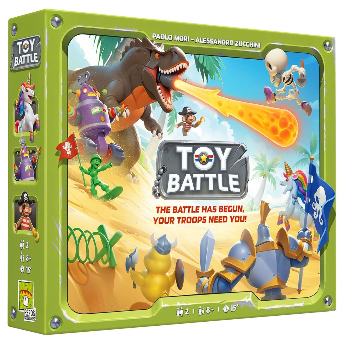 Repos Production | Toy Battle | Board Game | Ages 8+ | 2 Players