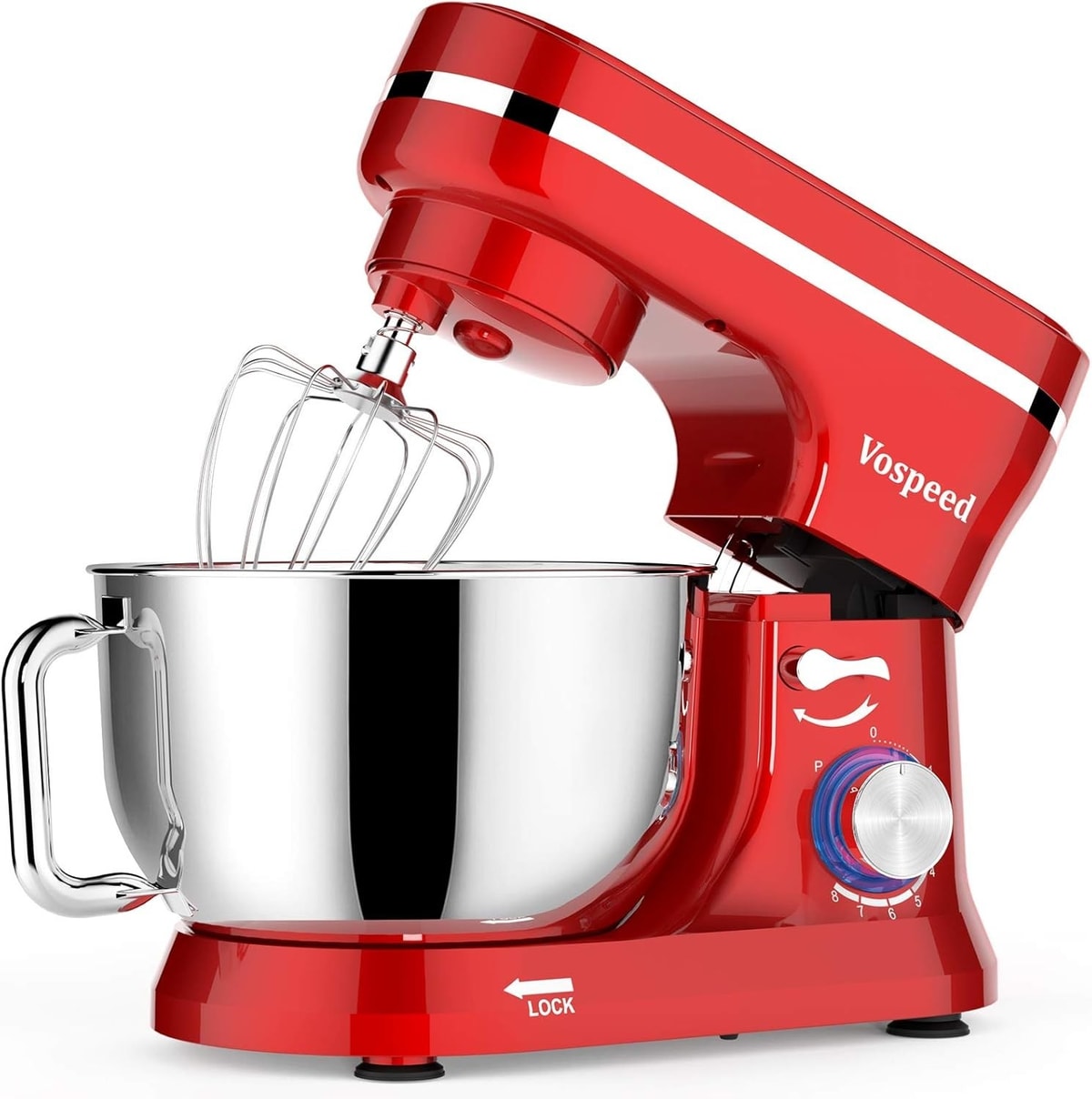 Vospeed Stand Mixer,5 Quarts 8-Speed 1000W Tilt-Head Food Mixer, Kitchen