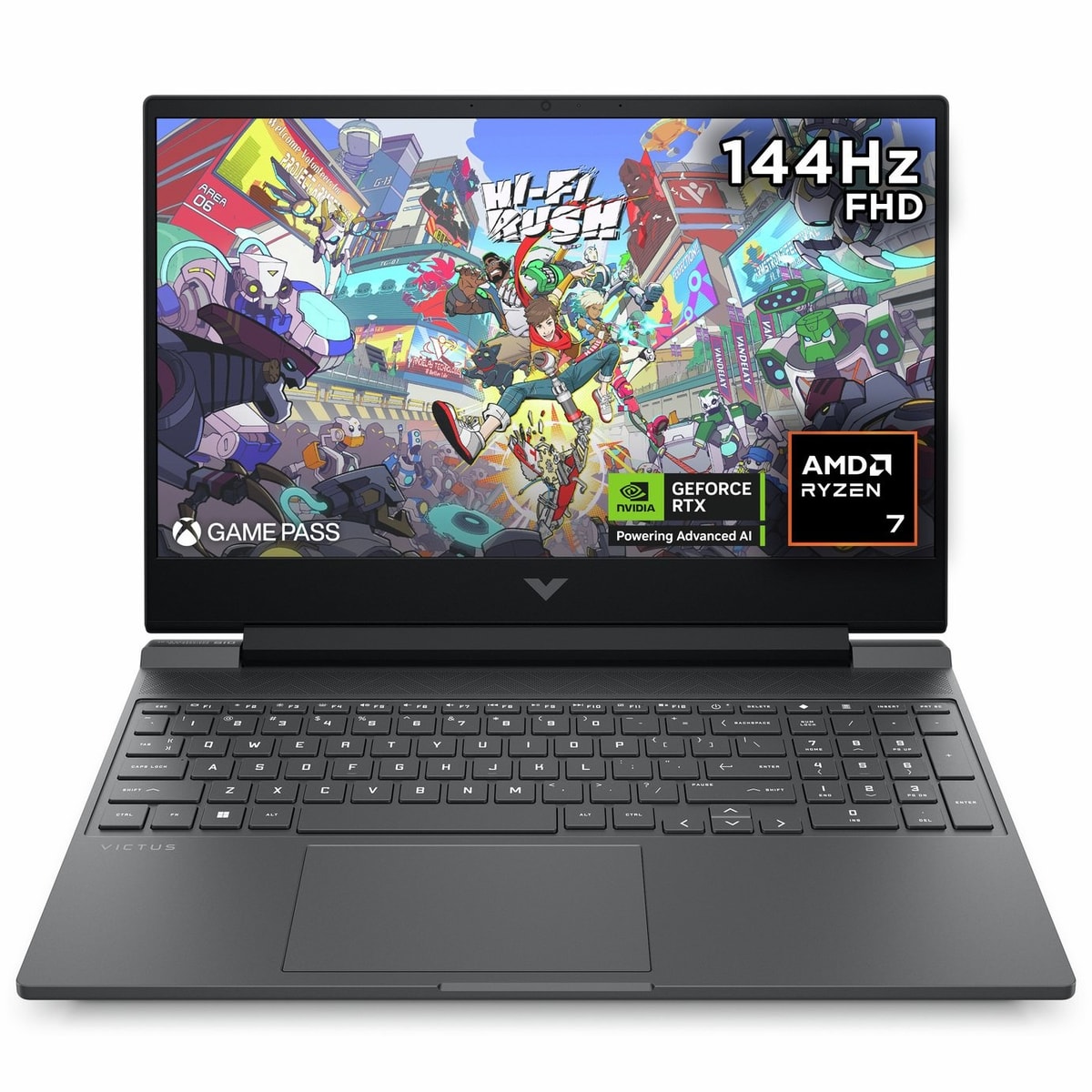 HP 15.6 Inch Gaming Laptop Victus AMD Ryzen 7 512GB 16GB RTX 4050 15-fb3007na