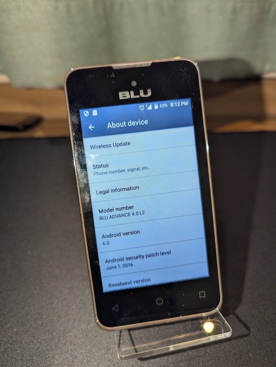 BLU Advance 4.0 L2- 4GB - Black (Unlocked) Smartphone