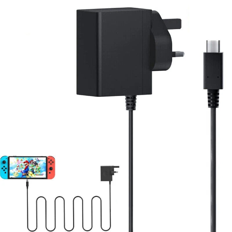 For Nintendo Switch Fast Charging Charger Power Supply Adapter Type C Cable UK