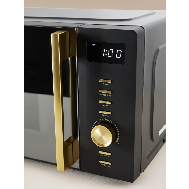 17L Digital Microwave Oven 700W Compact Kitchen Countertop,5 Power Settings