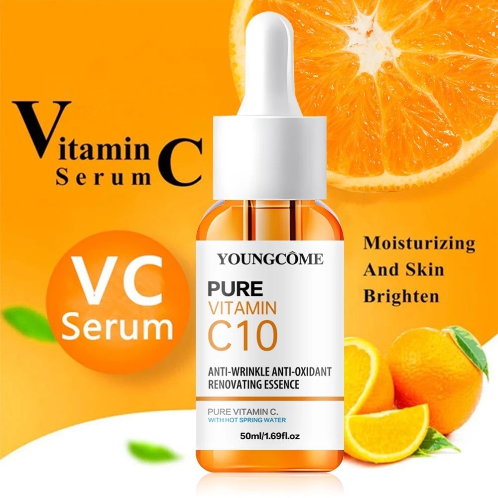 Vitamin C Brightening Face Serum with Hyaluronic Acid Anti-Wrinkle Anti-Aging UK