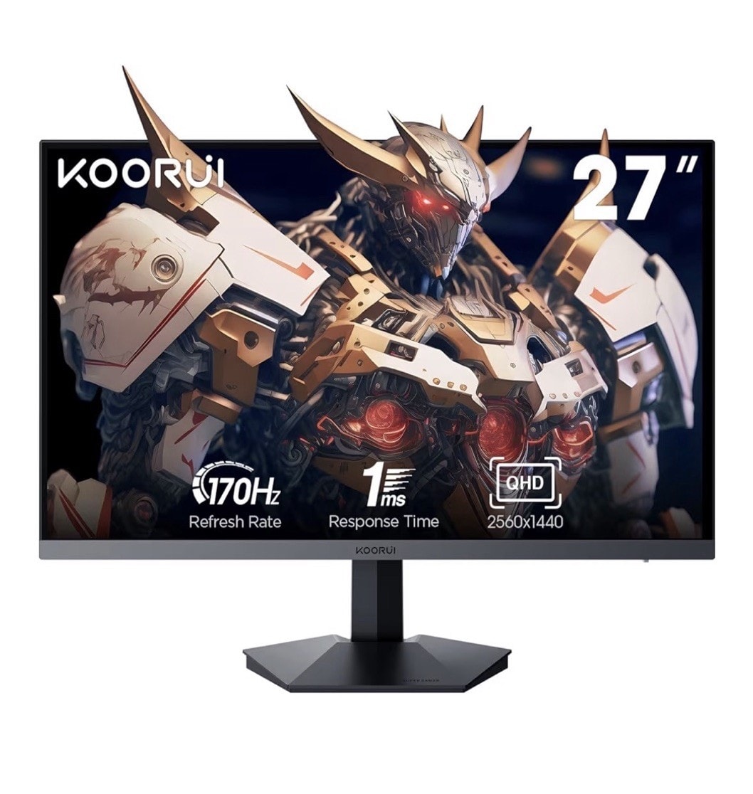 KOORUI GN03 27in QHD 170Hz 1ms LCD Gaming Monitor Adaptive-Sync HDMI DP