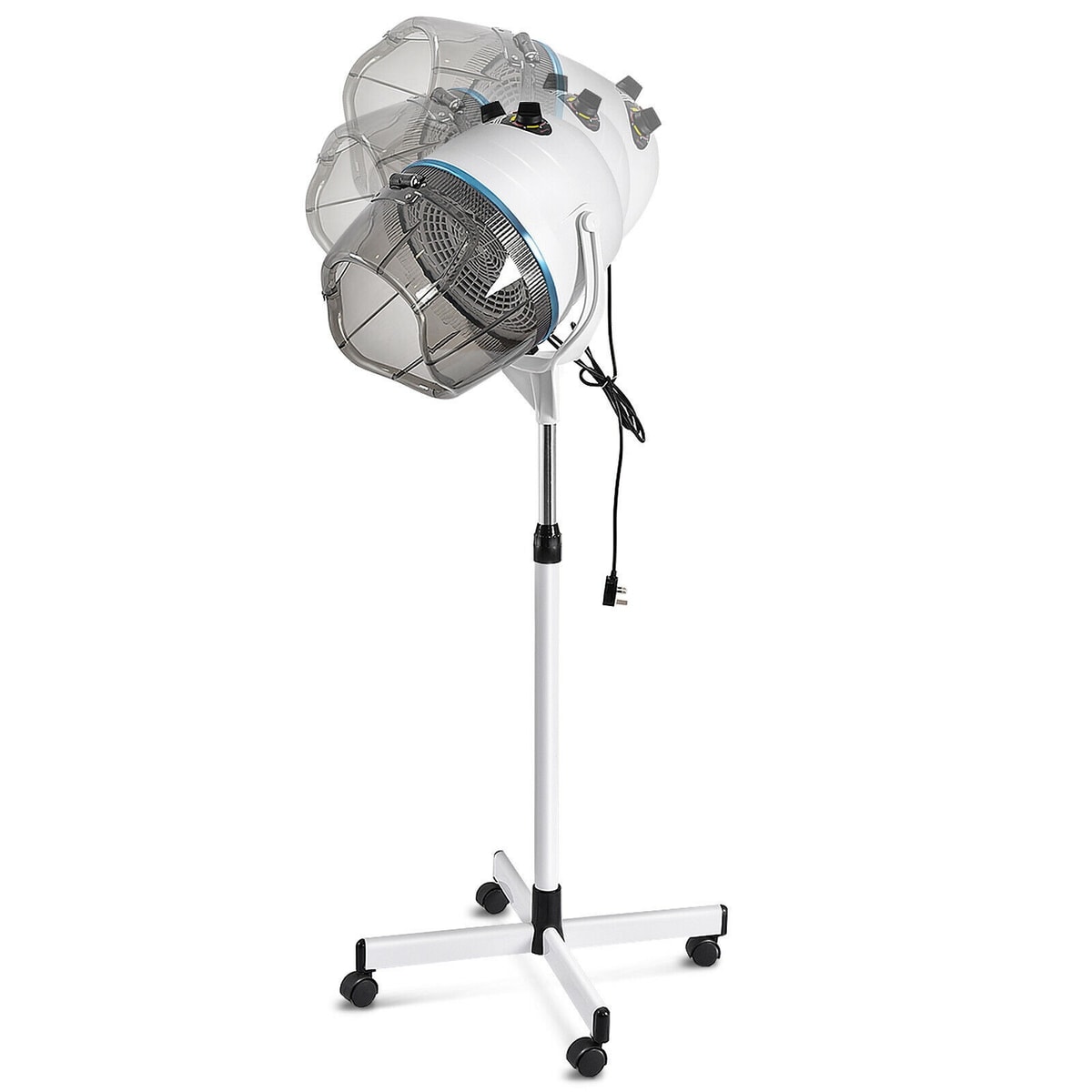 Professional Salon Hair Dryer Hood Floor Stand Portable Hairdresser Hairdryer