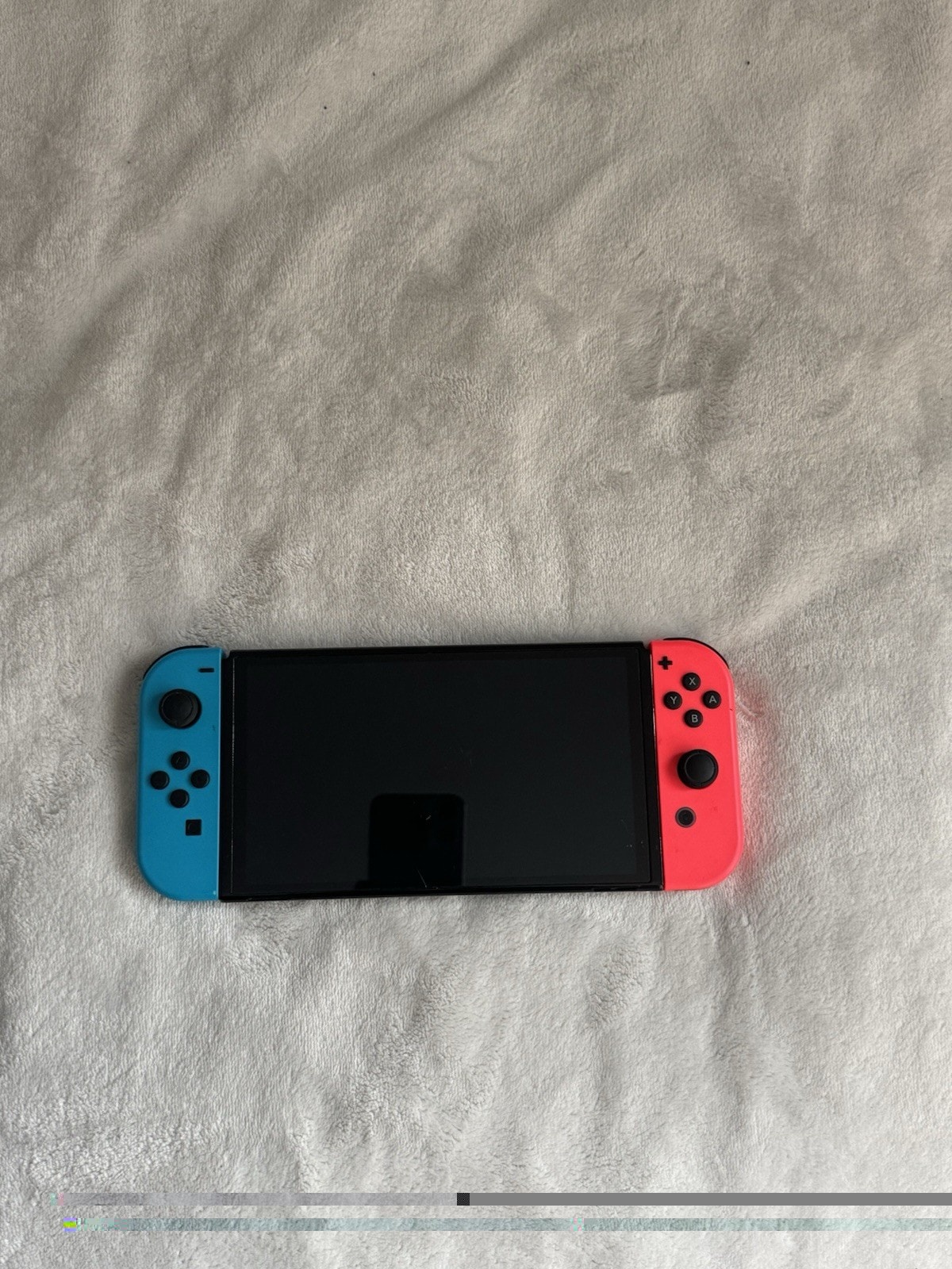 Nintendo Switch Oled Console Handheld System w/ Neon Blue & Neon Red Joy-Con
